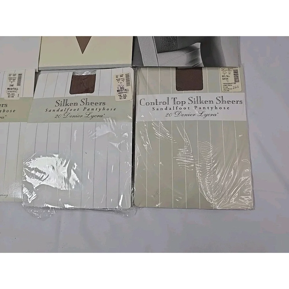 Lot (12) Pantyhose Sz C | Black & Beige Nordstrom, Hanes, The Limited, Hit or Mi